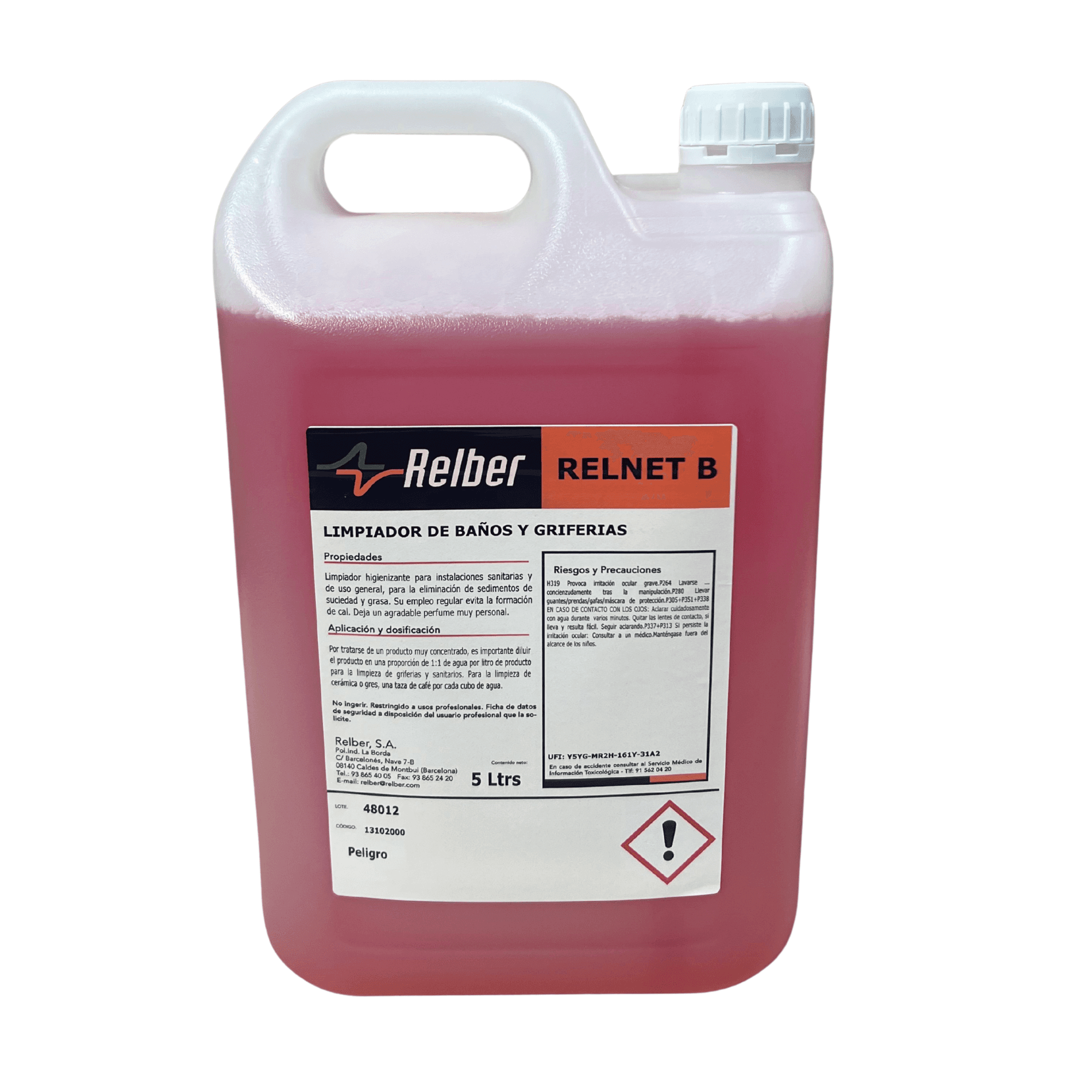 Relnet B - Limpiador Baños Y Griferias 5lt