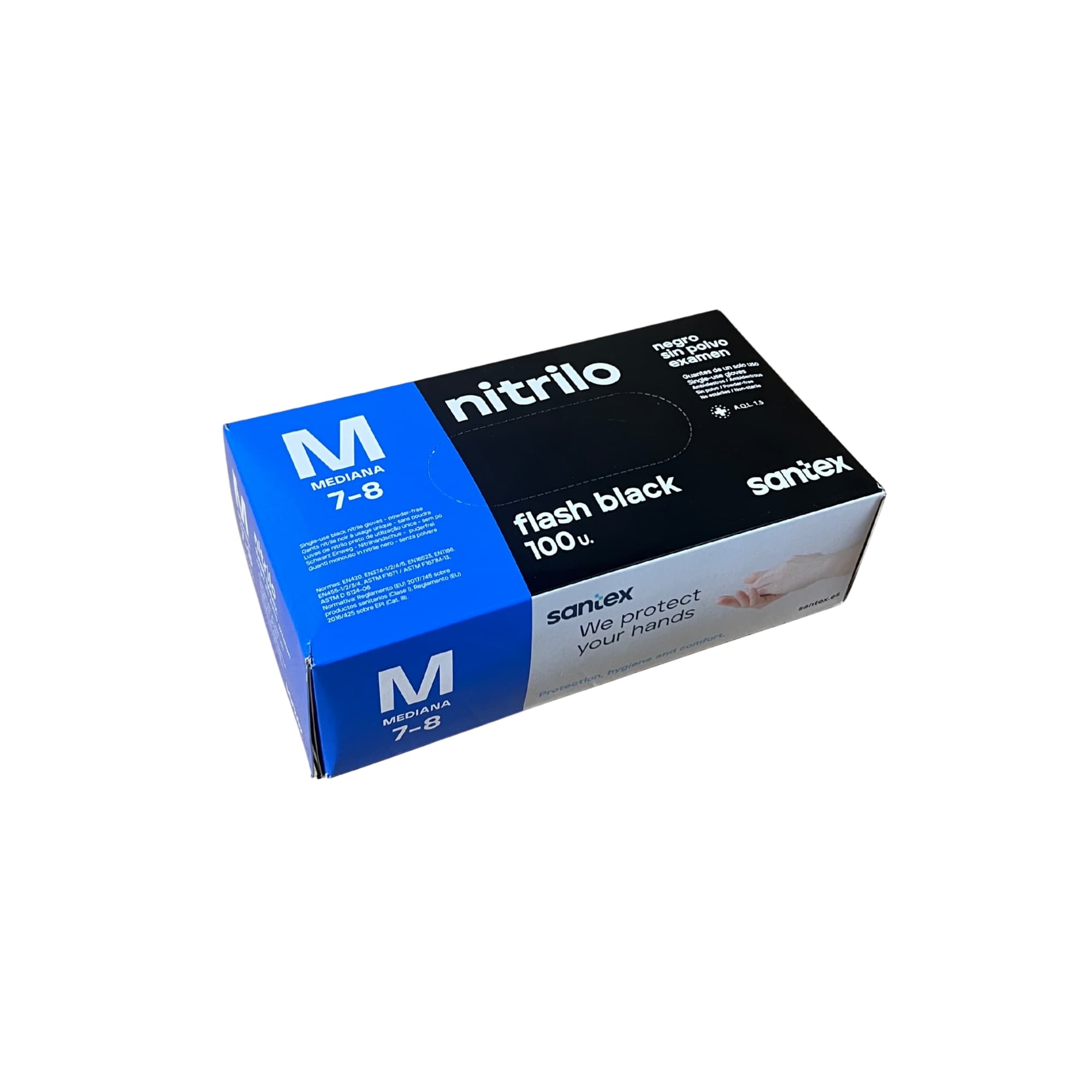 Guante Multiuso Nitrilo Azul 5gr C-100