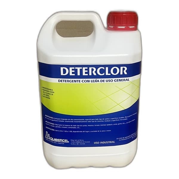 Deterclor - Detergente Con Lejia 5 litros